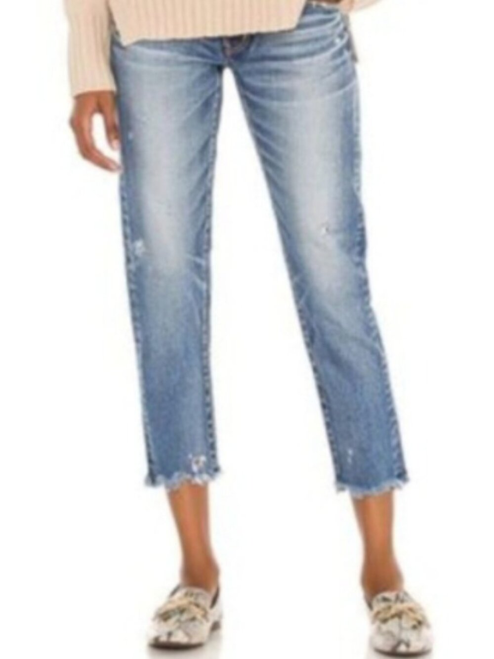 MOUSSY Vintage Keller Tapered Jeans Light Wash Denim Sz 28